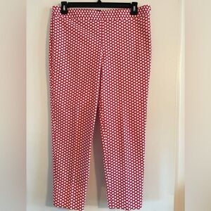 Talbots Red/White Chatham  Pants
